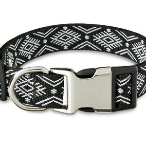 Vibrant Life, Dog Collars, Diamond Print Fashion Dog Collar, Multi-Color, Large